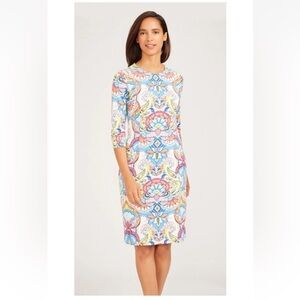 NWT J. MCLAUGHLIN CATALYST DRESS IN MADRID PAISLEY small $228 Catalina cloth